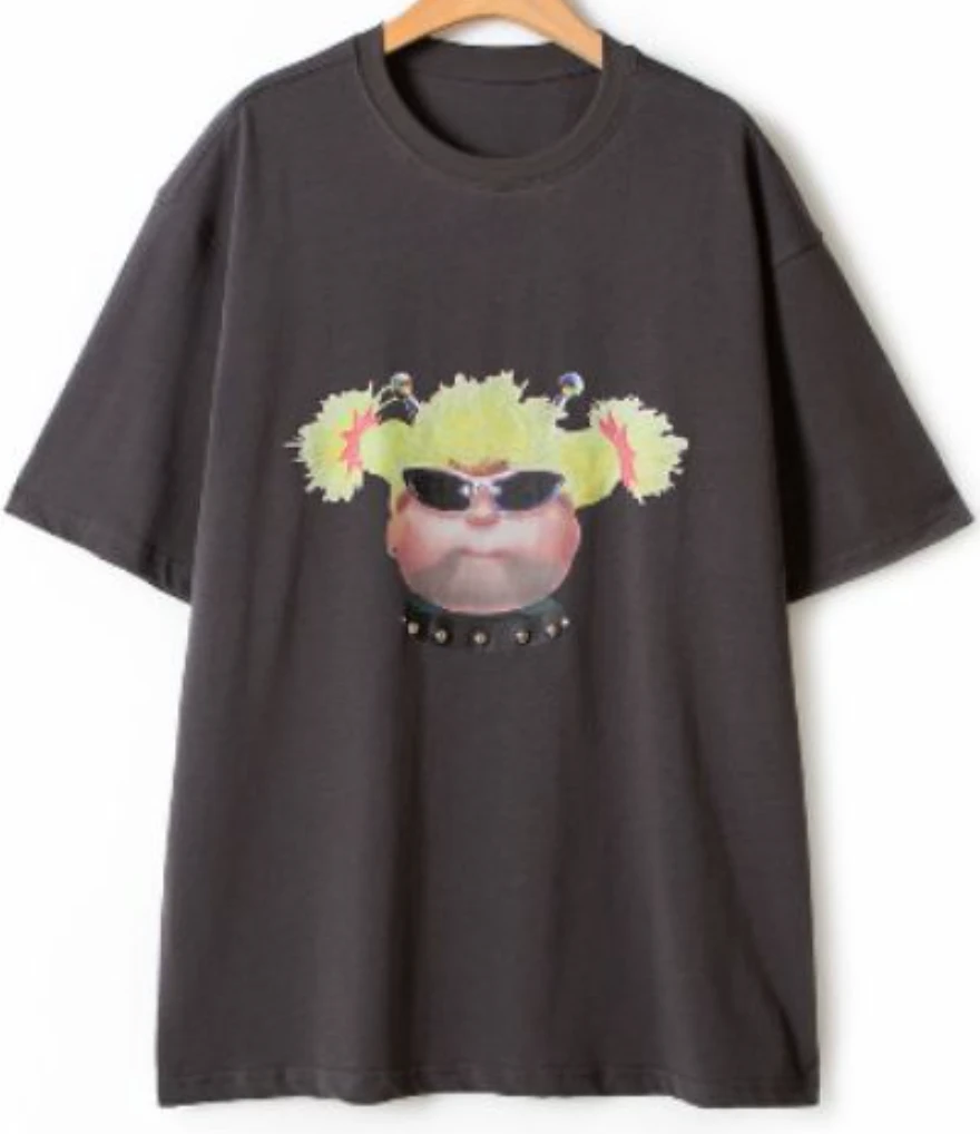 【李美丽专属】百搭短袖休闲简约舒适罗纹T恤宽松TX22222