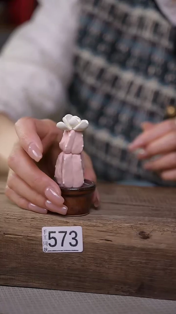 【闪购商品】瓷片新品！可爱仙人掌摆件/茶宠