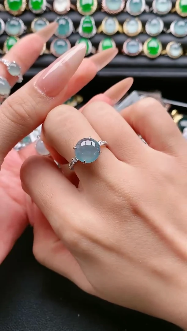 【闪购商品】翡翠戒指银S925镶嵌11111