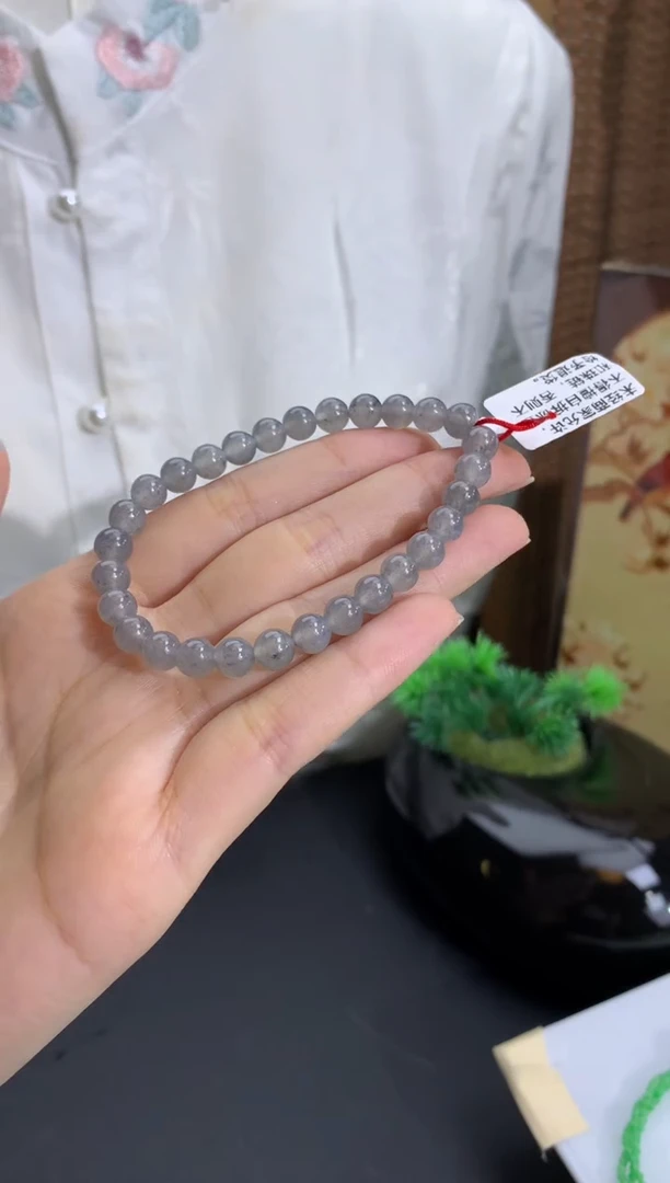 未镶嵌手串翡翠卡6.3mm