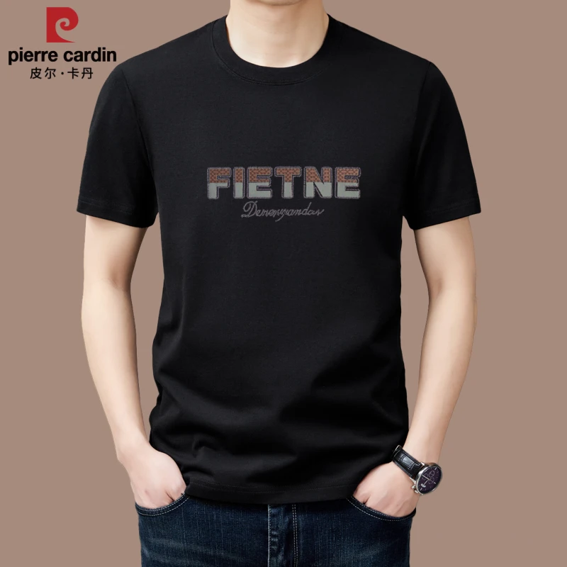【国际大牌皮尔卡丹】高档男士短袖t恤上衣服夏季薄款体恤衫时尚潮
