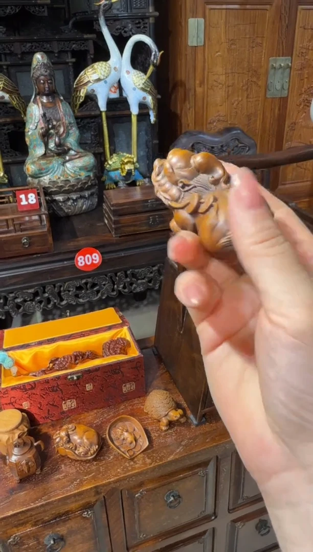 木黄杨木貔貅68.88888888888888