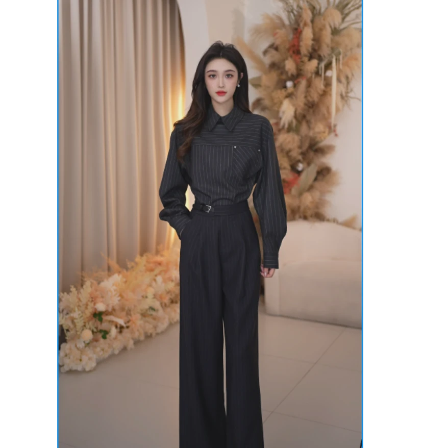 Basic House/百家好轻奢气质春季新款百搭时尚套装B1335B5EV42