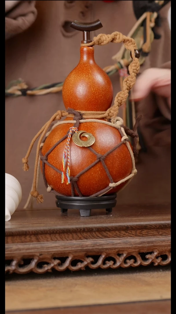 132号精品天然大漆酒葫芦一物一拍~