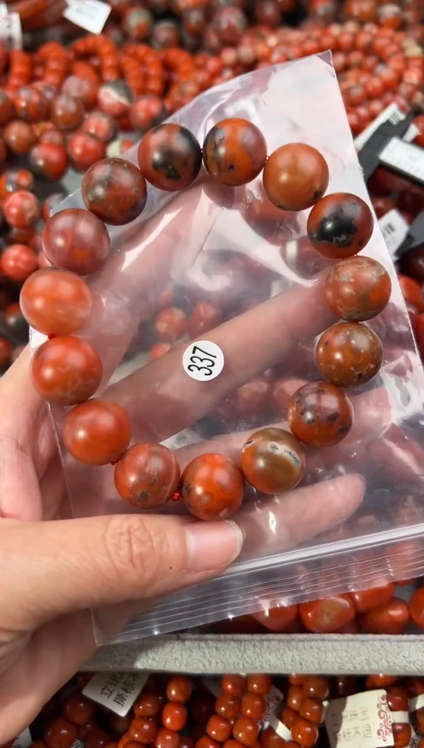 南红玛瑙手串未镶嵌15+