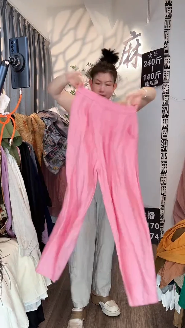 亚麻大码女装上衣