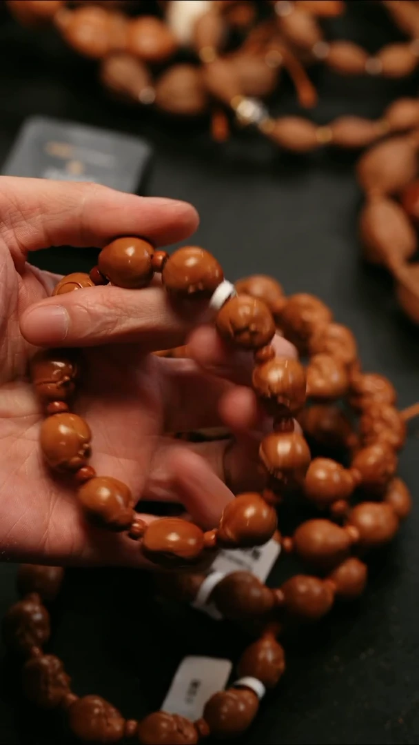 橄榄核手串荷叶弥勒橄榄核手串