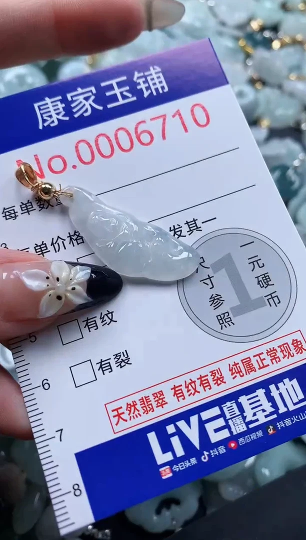 翡翠未镶嵌颈饰6710