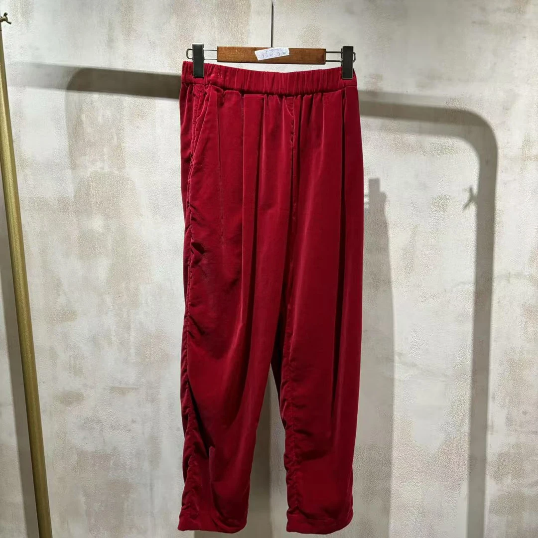 【阳阳专属】褶皱平绒休闲长裤 XLYX24AW-01