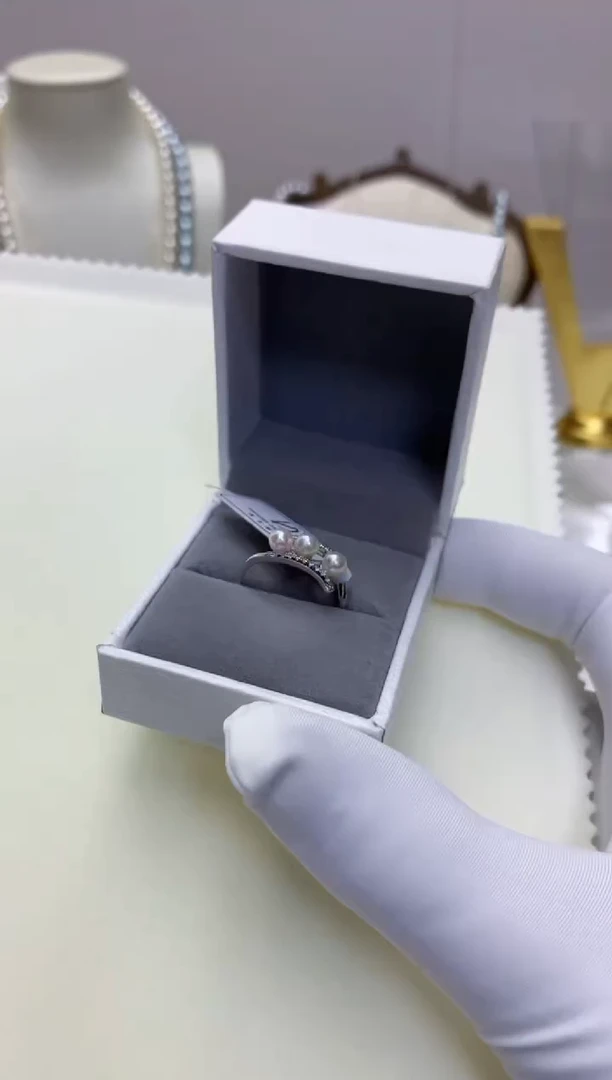 【闪购商品】海水珍珠商品银S925镶嵌设计款戒指