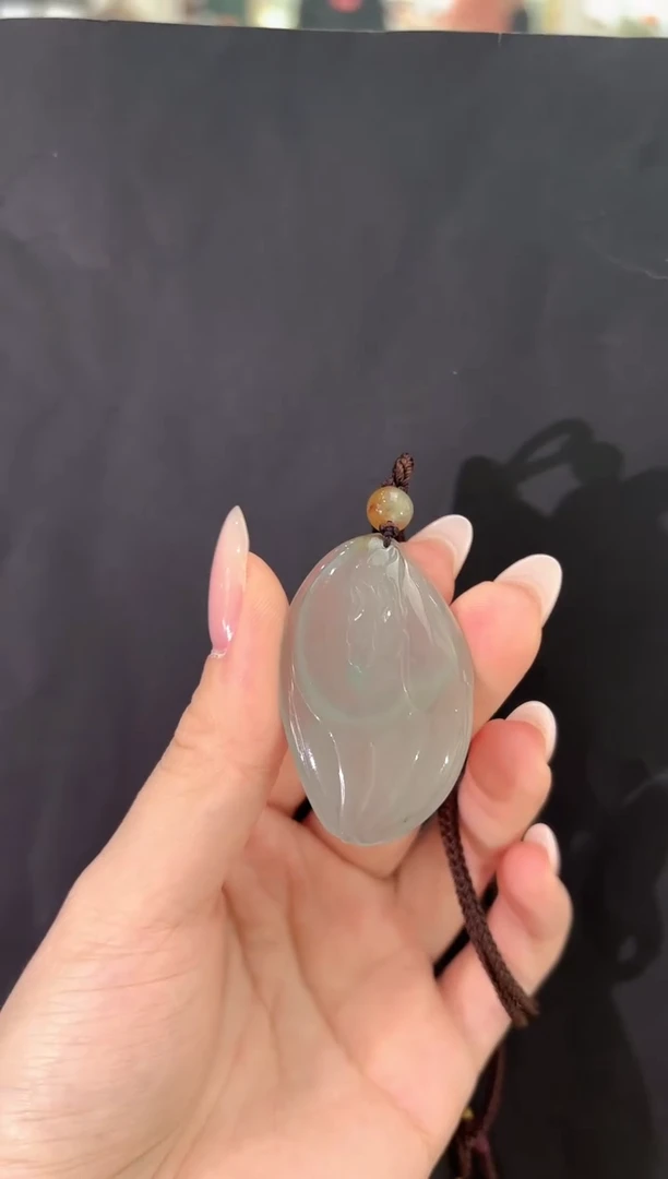 吊坠(不含链)未镶嵌翡翠荷叶吊坠多人不退不换