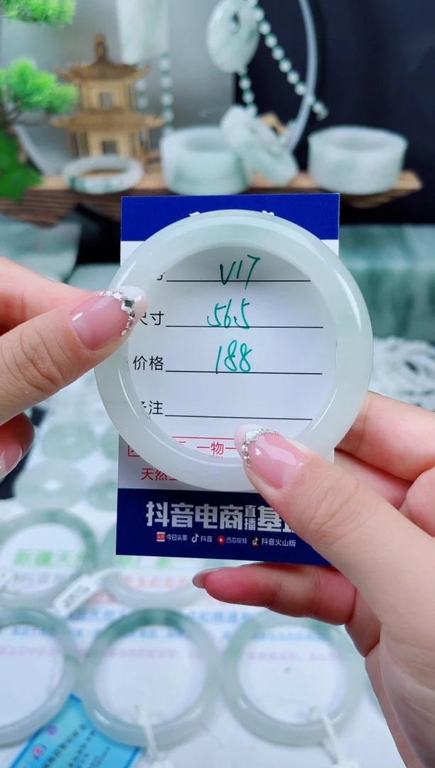 未镶嵌手镯石英质玉（天山翠）17