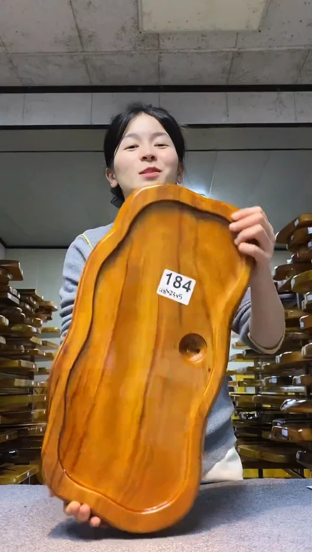 实木原木茶盘 一物一拍(不含配件）
