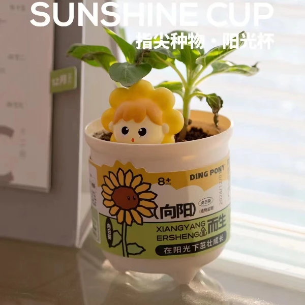 叮小马糖玩指间种物·阳光杯（果汁味软糖）2g儿童种植盆栽观察