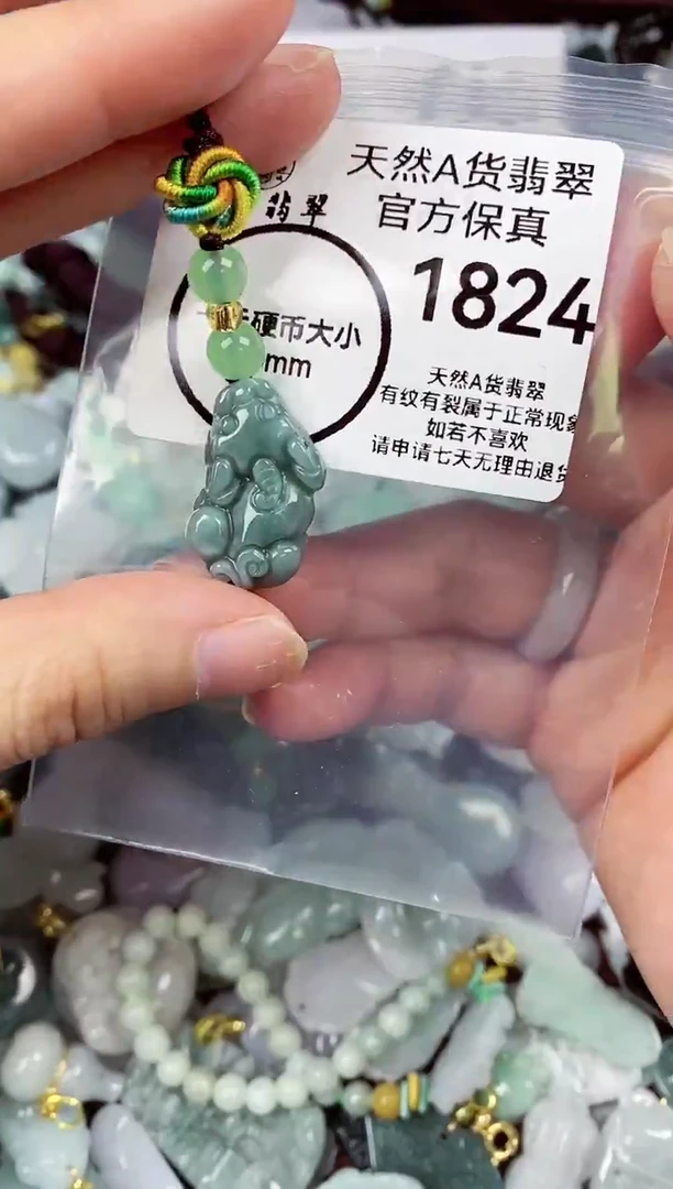 【闪购商品】翡翠颈饰未镶嵌天然A货翡翠1824
