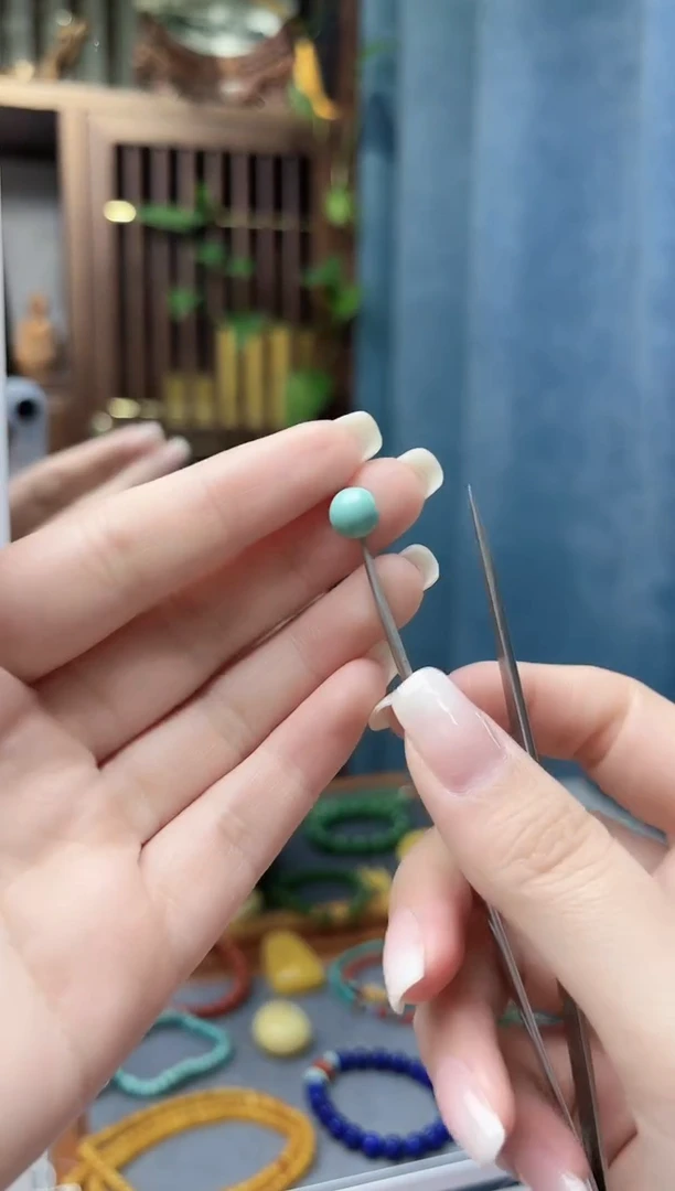 未镶嵌绿松石挂件松石单珠配饰XZYW