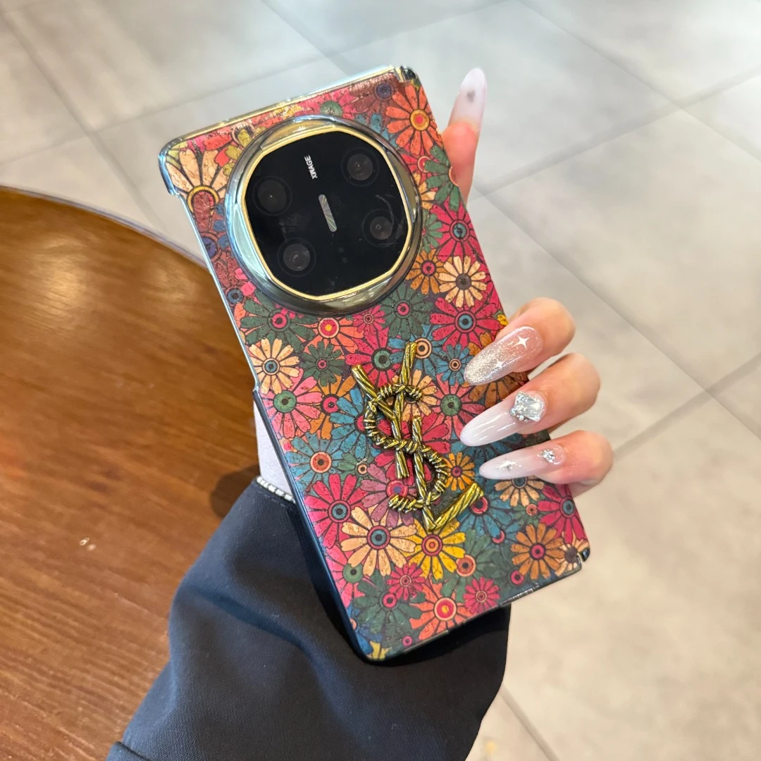 复古高级感华为mateX6手机壳YSL适用古风mateX5典藏版折叠X3创意