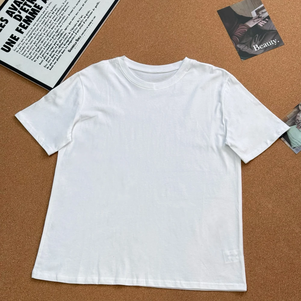 福利款 时尚休闲洋气百搭圆领短袖T恤YDK241214