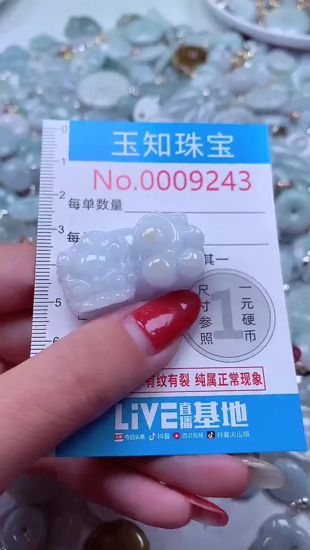 吊坠(不含链)未镶嵌翡翠9243
