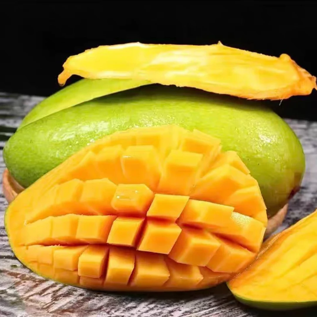 【现摘现发】云南大青芒青皮金煌芒果新鲜采摘水果