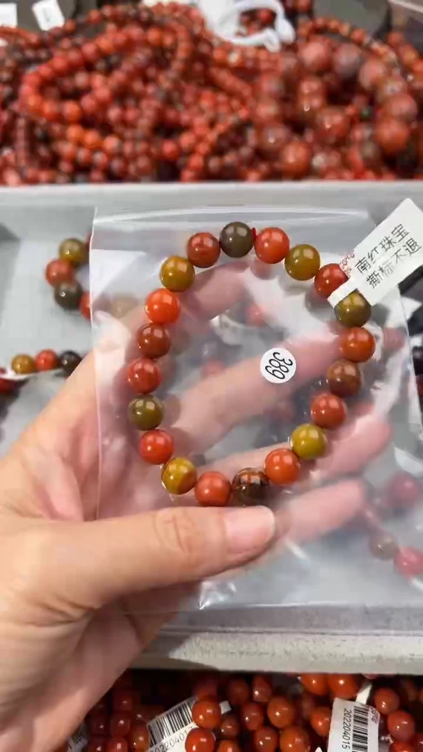 南红玛瑙手串未镶嵌10