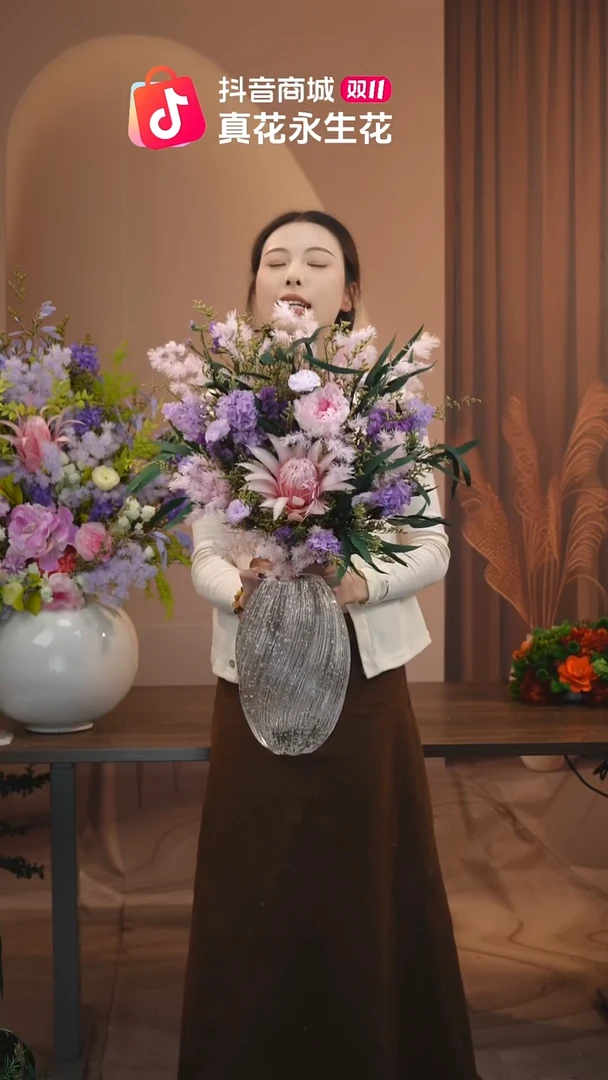 图片款式：花+花瓶一整套