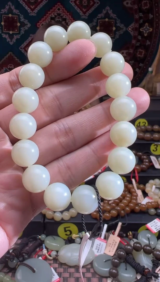 手串未镶嵌和田玉且末料迪克兰手串卡12