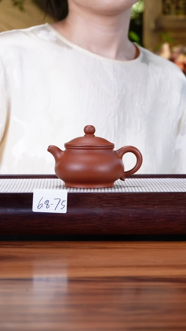 紫砂茶具6.8-75红降坡 潘壶不检微瑕150