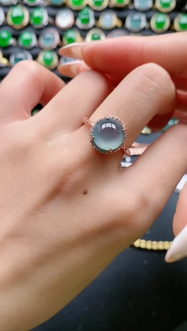 【闪购商品】翡翠戒指银S925镶嵌1111111