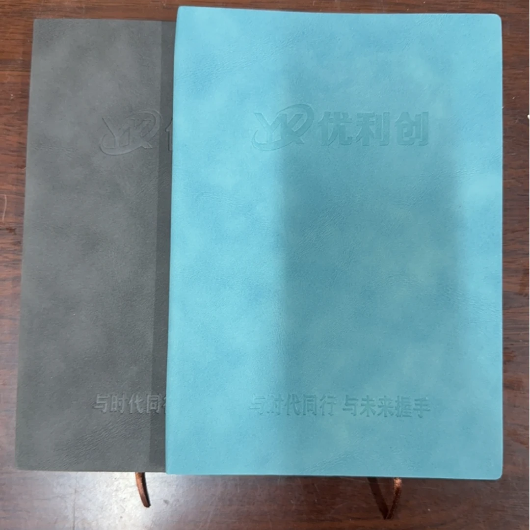 1-1-A5羊巴皮优利创定制本子64张/5本装颜色随机