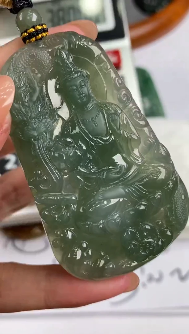 未镶嵌挂件翡翠305396      多人