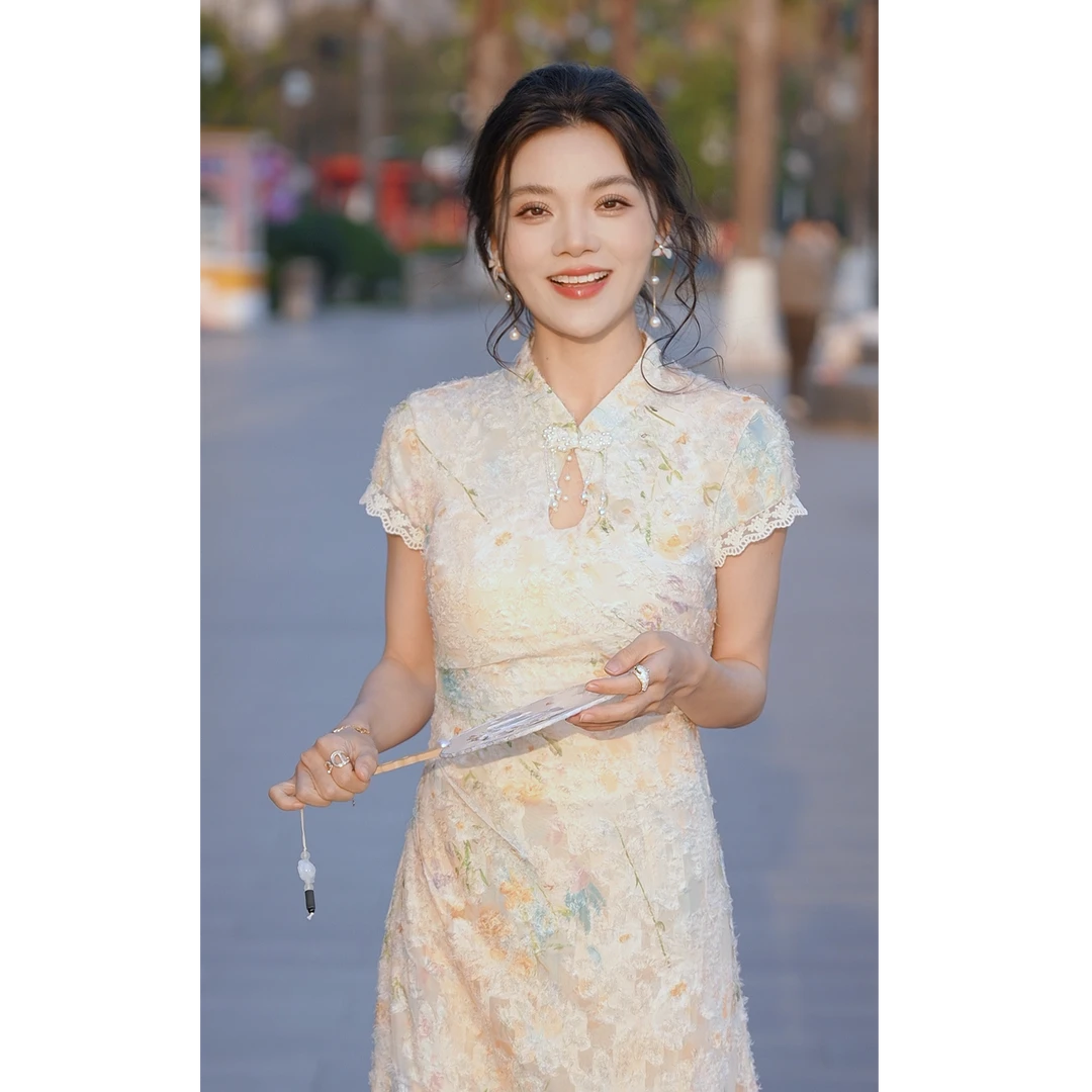 简&搭【千屿Sheila】桃花旗袍裙252-LYQ/0320-1306045