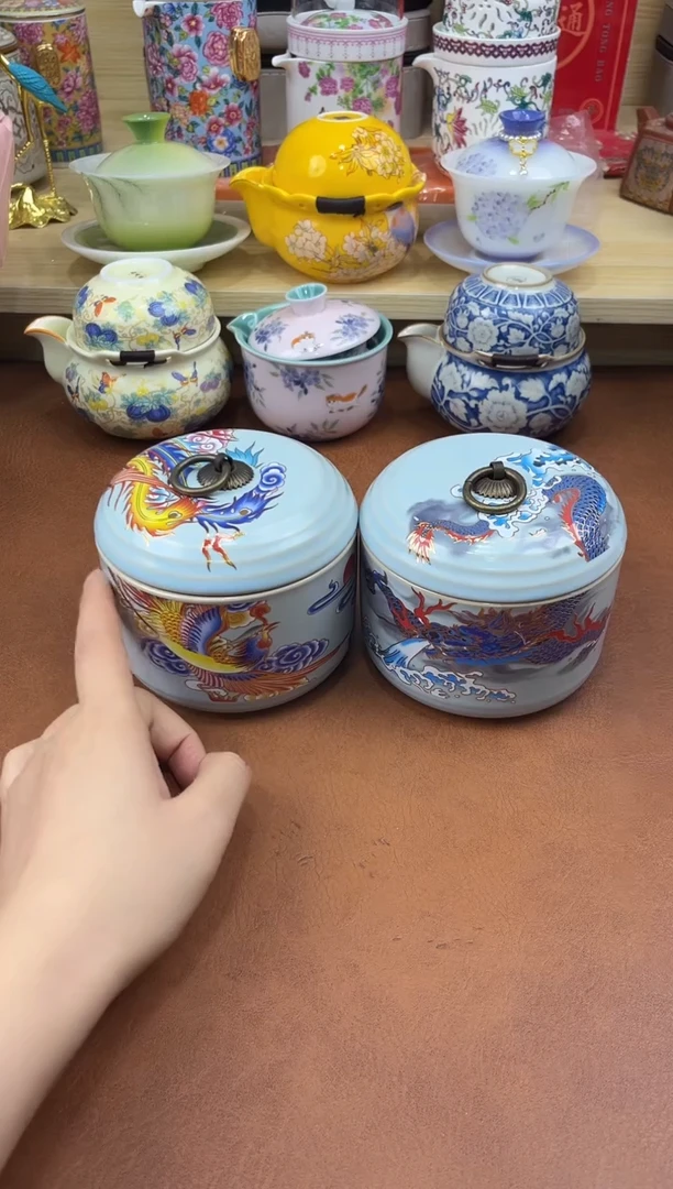 陶陶瓷茶具摆件旅行套组