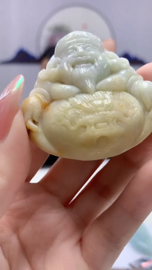 【闪购商品】定制翡翠未镶嵌4852DD-毛货挂件91