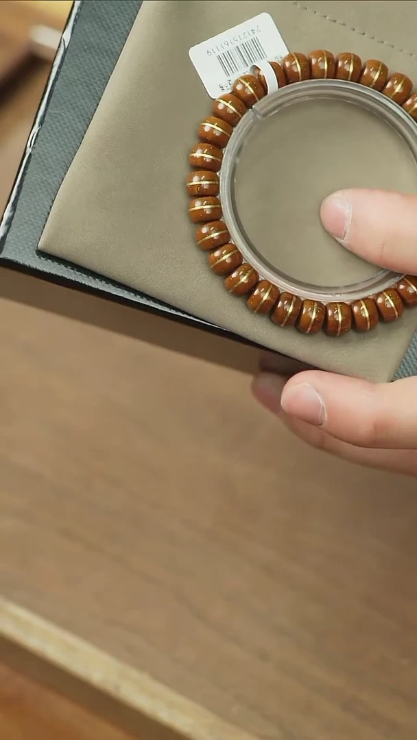 【闪购商品】紫金鼠手串1119咖皮实心一线天9x7