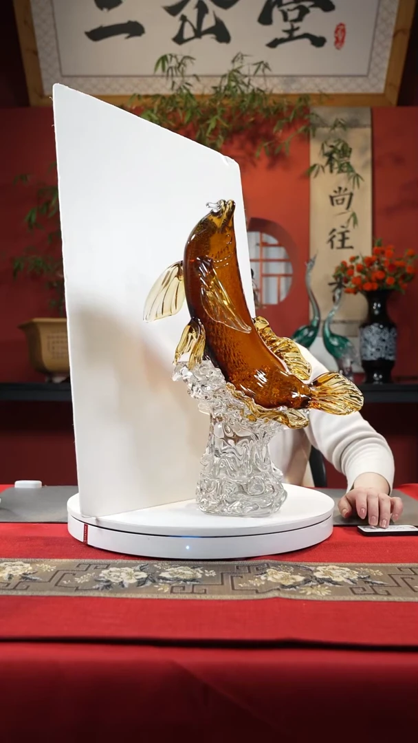 【闪购商品】琉璃手工艺品金龙鱼