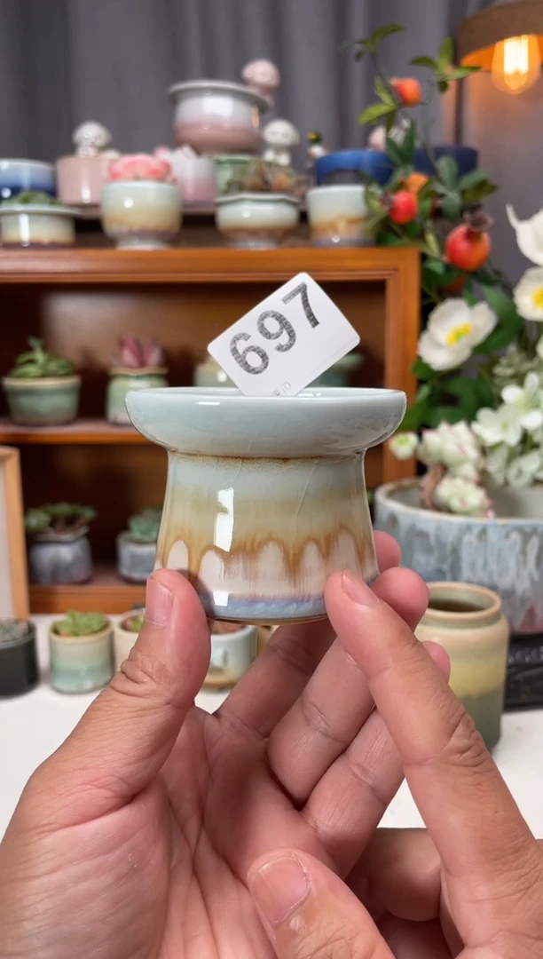 瓷片697知木小芳花盆