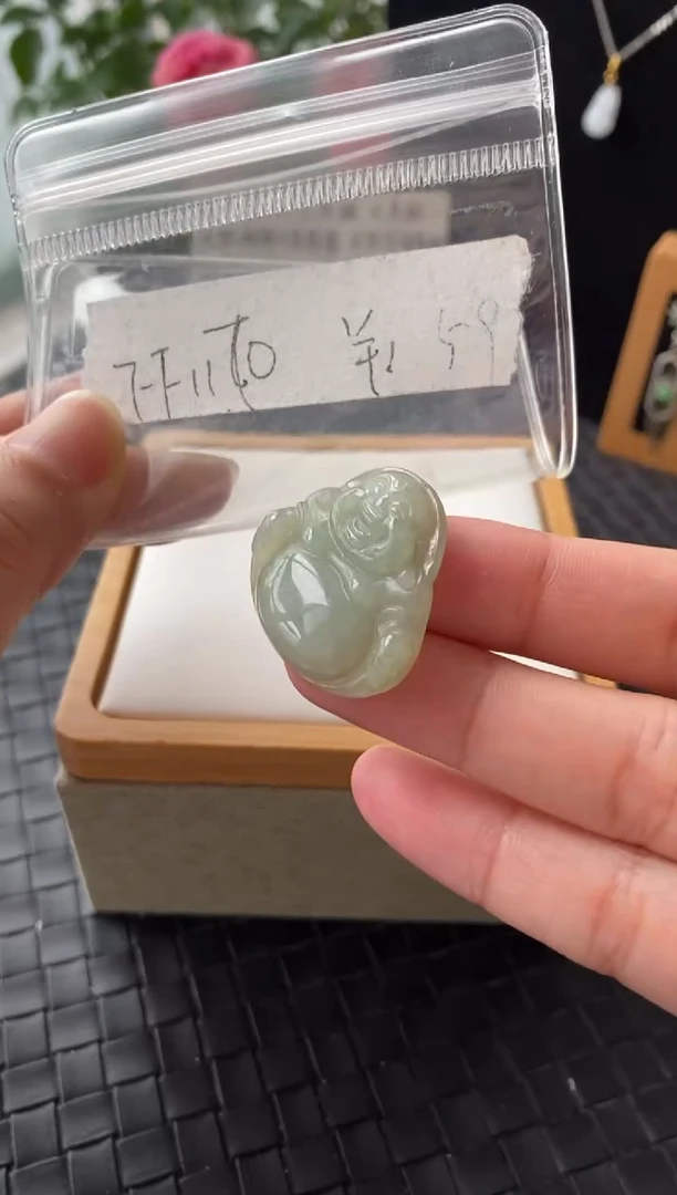 吊坠(不含链)银S925镶嵌翡翠FF1170