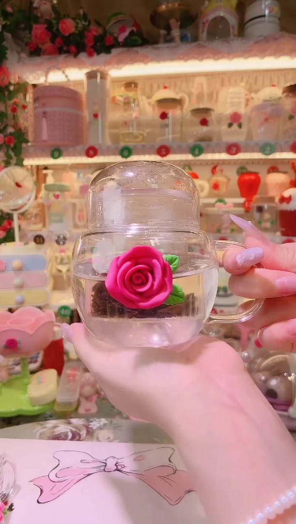 其他品质好发货快放心拍！玫瑰花吨吨泡茶杯