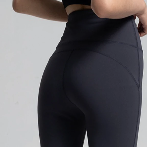 【AsmLULU授权】D外穿宽松提臀瑜高弹力运动健身高腰提臀微喇健身裤