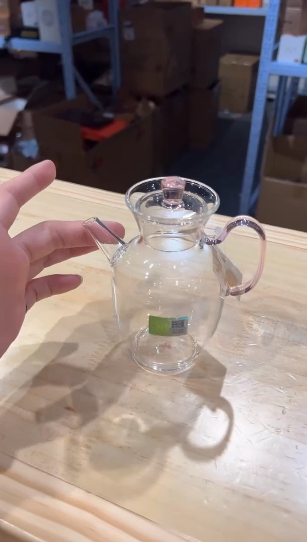 禾器-悦心壶-浅粉色+清禾杯浅粉2只