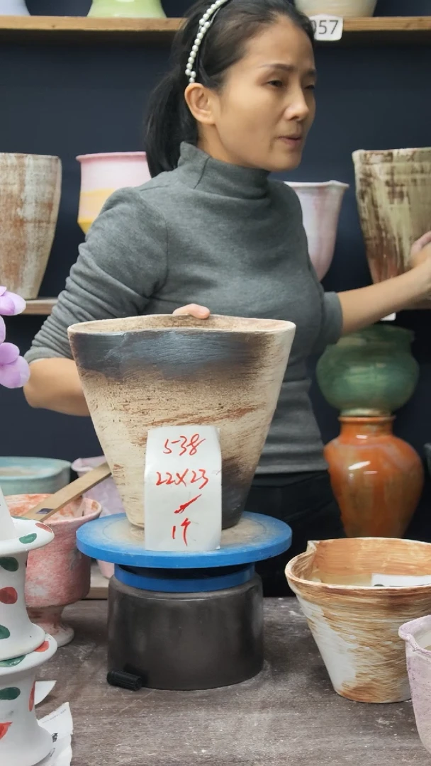 景德镇花盆默认微瑕538