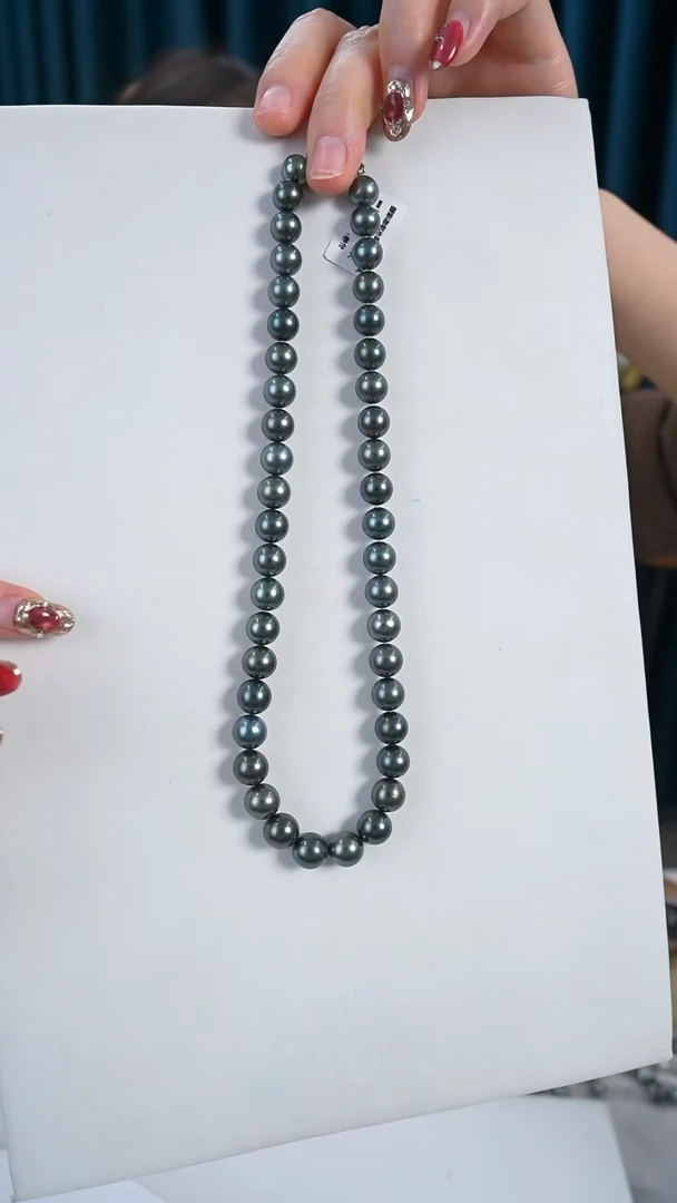 【闪购商品】海水珍珠颈饰银S925镶嵌8.3-10.1mm 大溪地项链