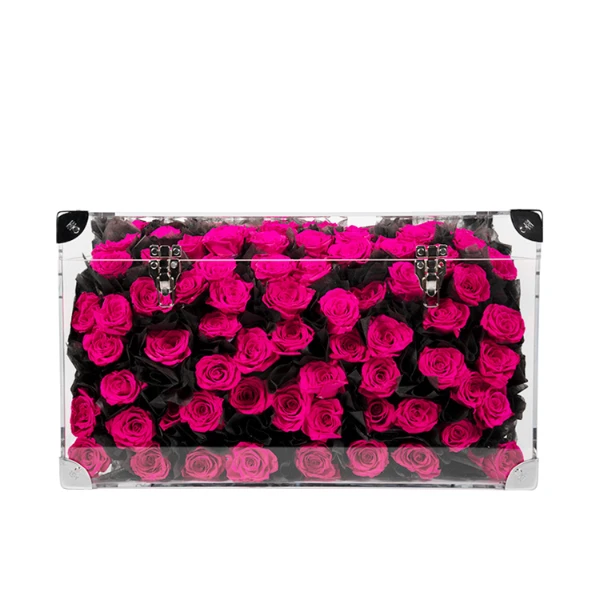 joyflower永生花弗洛伊德茶几玫瑰花束轻奢生日新年礼物送女生