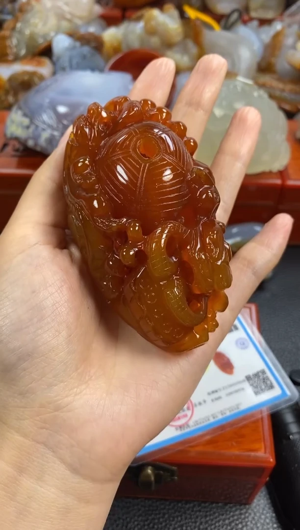 玛瑙/玉髓手把未镶嵌万**空1
