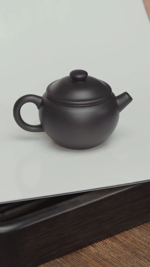 【闪购商品】紫砂茶壶老紫泥还原烧-巨轮珠-150CC