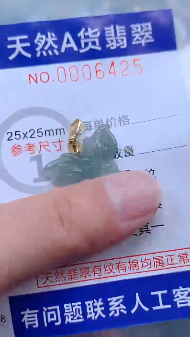 翡翠未镶嵌吊坠(不含链)1