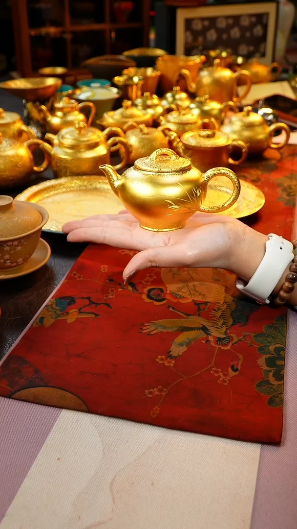 茶杯紫砂【宜景窑系列】预售金壶