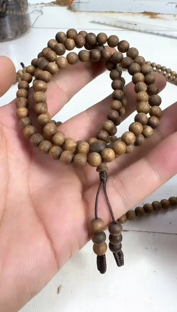 手串沉香奇楠沉香0.6规格多圈15克直接切