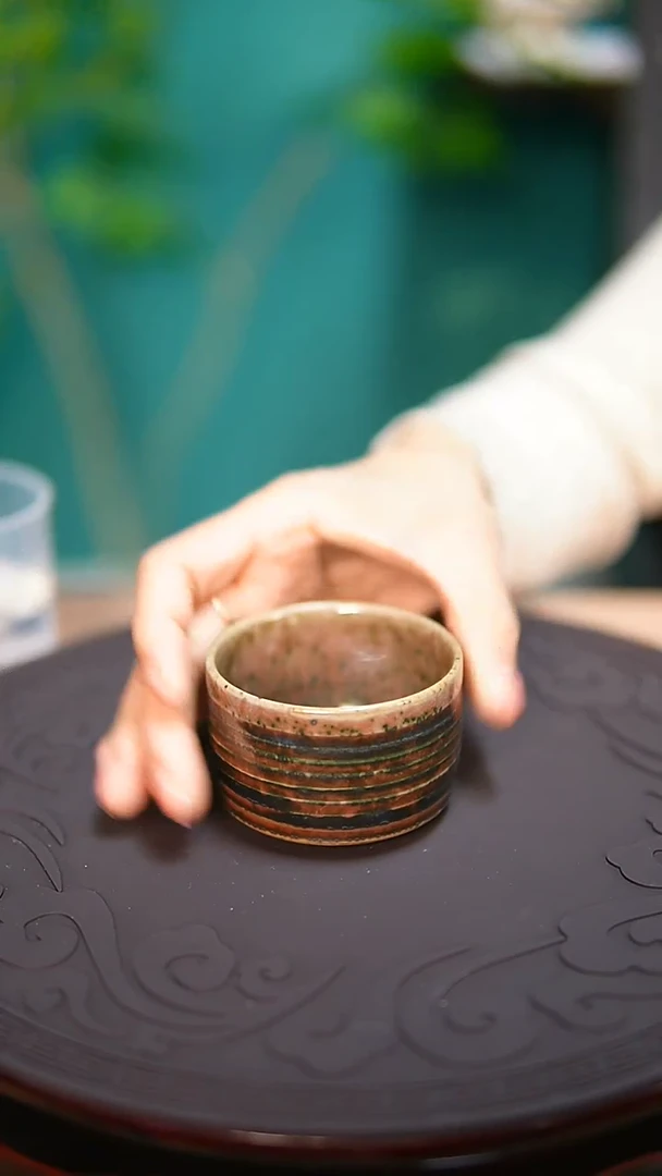 【闪购商品】杯原产地钧尚源钧瓷青苔绿主人杯